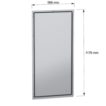 Rear panel, PanelSeT SFN, for electrical enclosure H1200 W600mm, external fixing — photo 2 of 6
