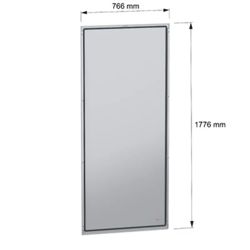 Rear panel, PanelSeT SFN, for electrical enclosure H1800 W800mm, external fixing — photo 2 of 6