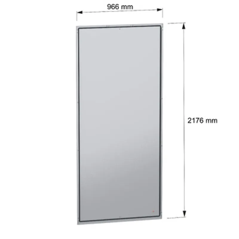 Rear panel, PanelSeT SFN, for electrical enclosure H2200 W1000mm, external fixing — photo 2 of 6