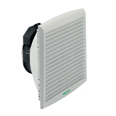 ClimaSys forced vent. IP54, 193m3/h, 48V DC, with outlet grille and filter G2