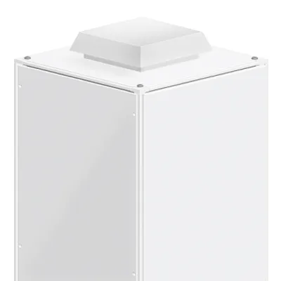 ClimaSys forced vent. roof, 575m3/h, 230V, with roof outlet grille and filter G2, white (RAL 9003)