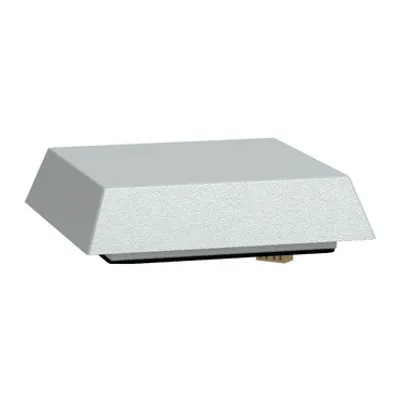 ClimaSys forced vent. roof, 575m3/h, 230V, with roof outlet grille and filter G2, grey (RAL 7035)