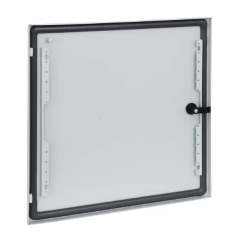 Plain door for PanelSeT S3D H400xW400 RAL 7035, with lock — photo 2 of 2