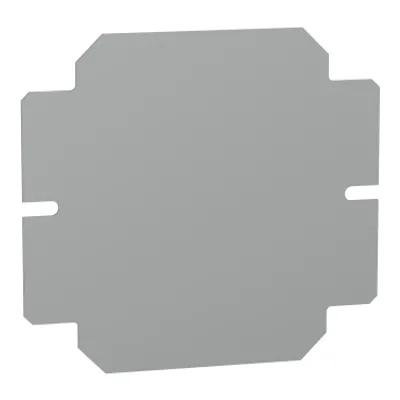 Plain mounting plate H150xW150mm made of galvanised sheet steel