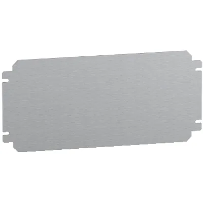 Plain mounting plate H150xW400mm made of galvanised sheet steel