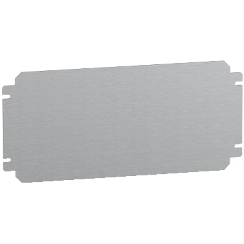 Plain mounting plate H150xW400mm made of galvanised sheet steel