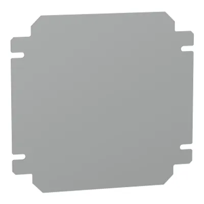Plain mounting plate H200xW200mm made of galvanised sheet steel
