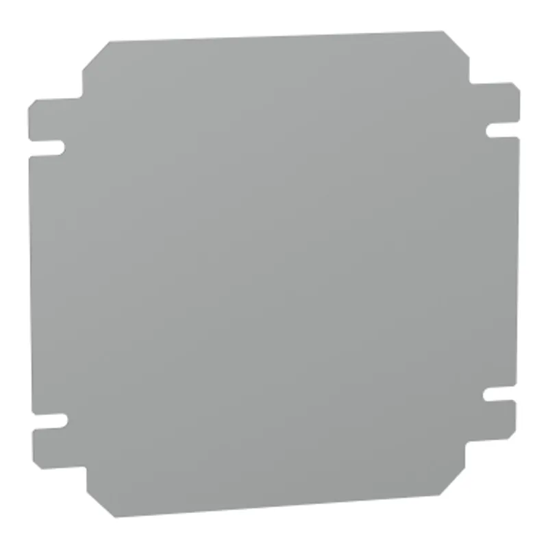 Plain mounting plate H200xW200mm made of galvanised sheet steel — photo 1 of 2