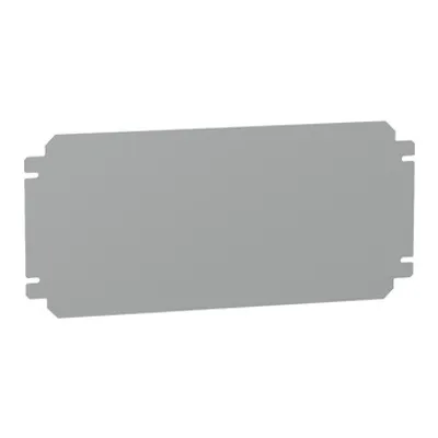 Plain mounting plate H200xW400mm made of galvanised sheet steel
