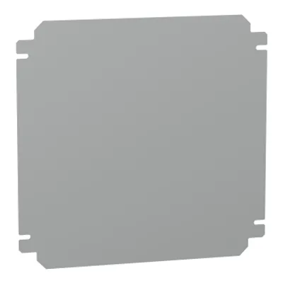 Plain mounting plate H300xW300mm made of galvanised sheet steel