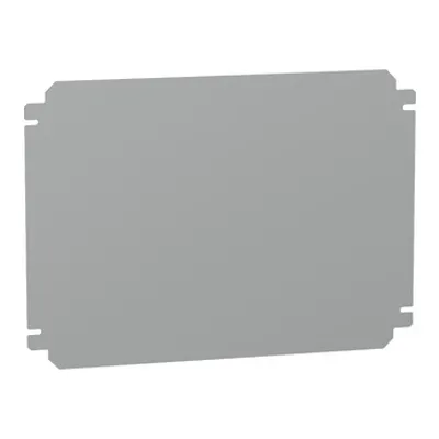 Plain mounting plate H300xW400mm made of galvanised sheet steel