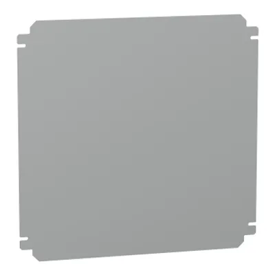 Plain mounting plate H400xW400mm made of galvanised sheet steel