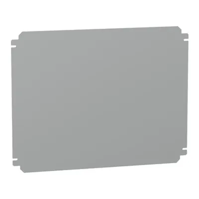 Plain mounting plate H400xW500mm made of galvanised sheet steel