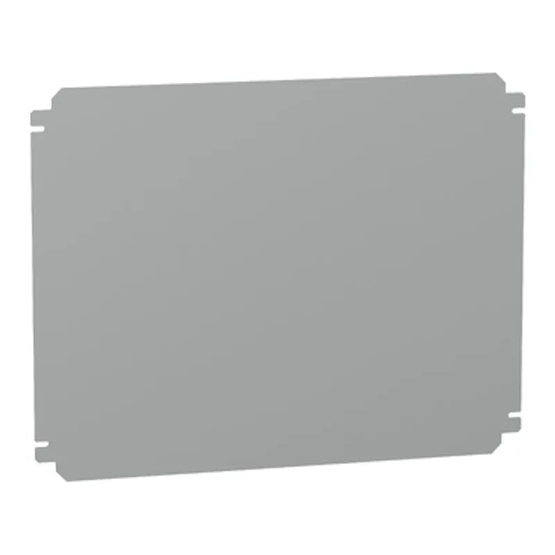 Plain mounting plate H400xW500mm made of galvanised sheet steel — photo 1 of 2