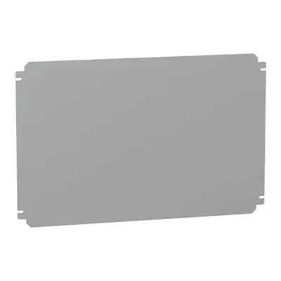 Plain mounting plate H400xW600mm made of galvanised sheet steel
