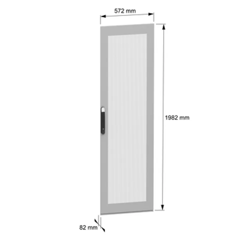Ventilated single door;PanelSeT SFN;for 19" electronic enclosure H2000 W600mm — photo 2 of 6