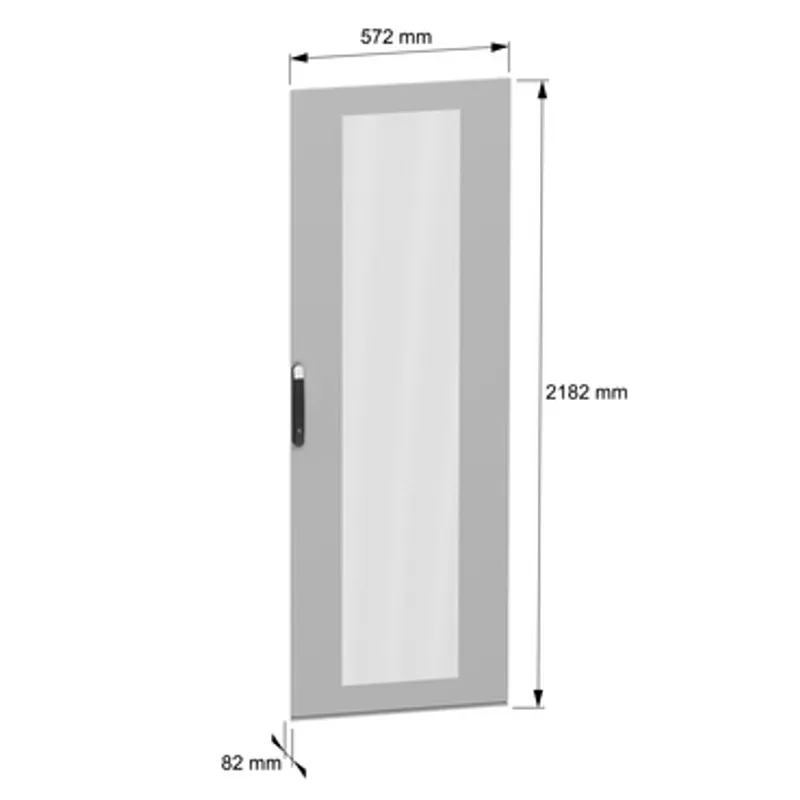Ventilated single door;PanelSeT SFN;for 19" electronic enclosure H2200 W800mm — photo 2 of 6