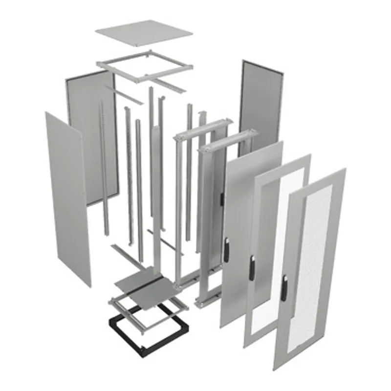 Ventilated single door;PanelSeT SFN;for 19" electronic enclosure H2200 W800mm — photo 3 of 6