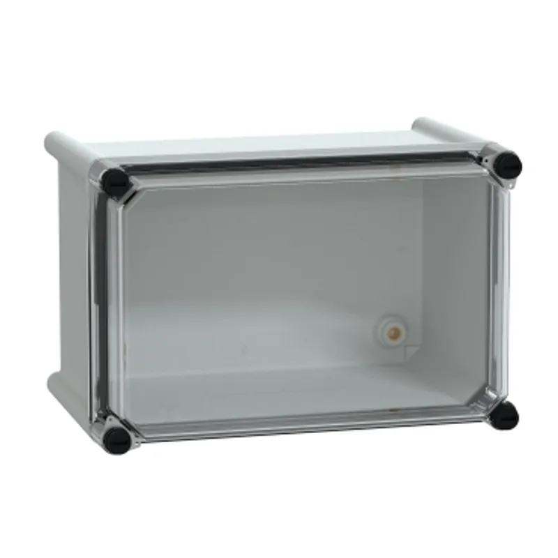 PLS box, polyester rear, transparent PC cover IP66 18x27x18cm — photo 1 of 4
