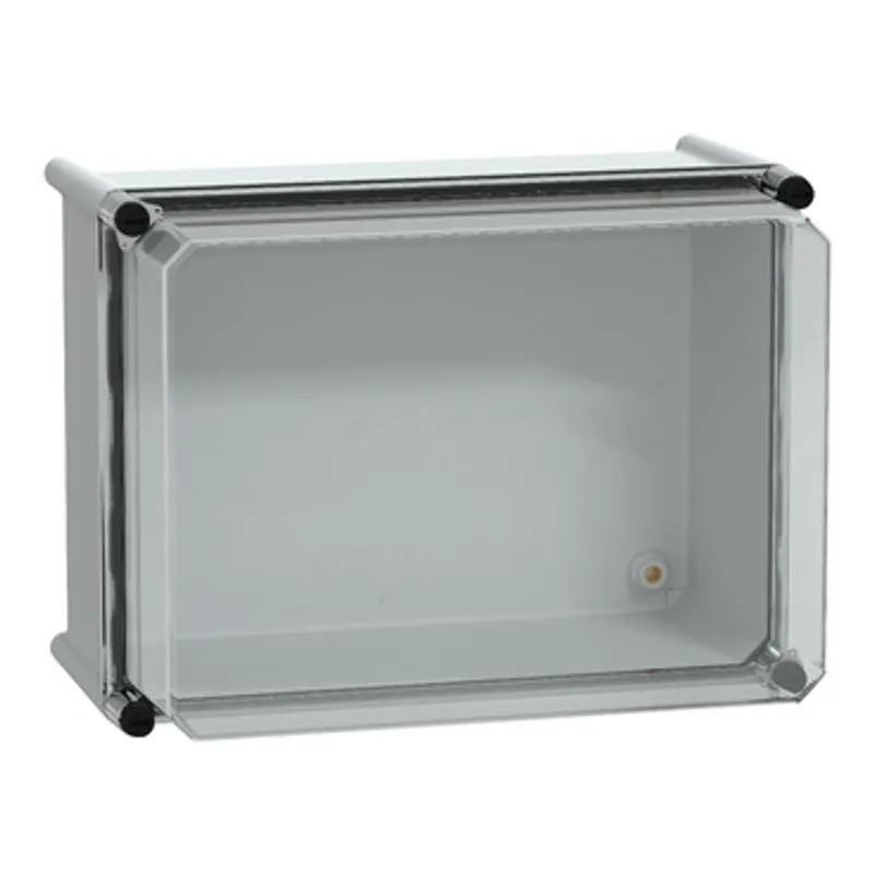 PLS box, polyester rear, transparent PC cover IP66 27x36x23cm — photo 1 of 4