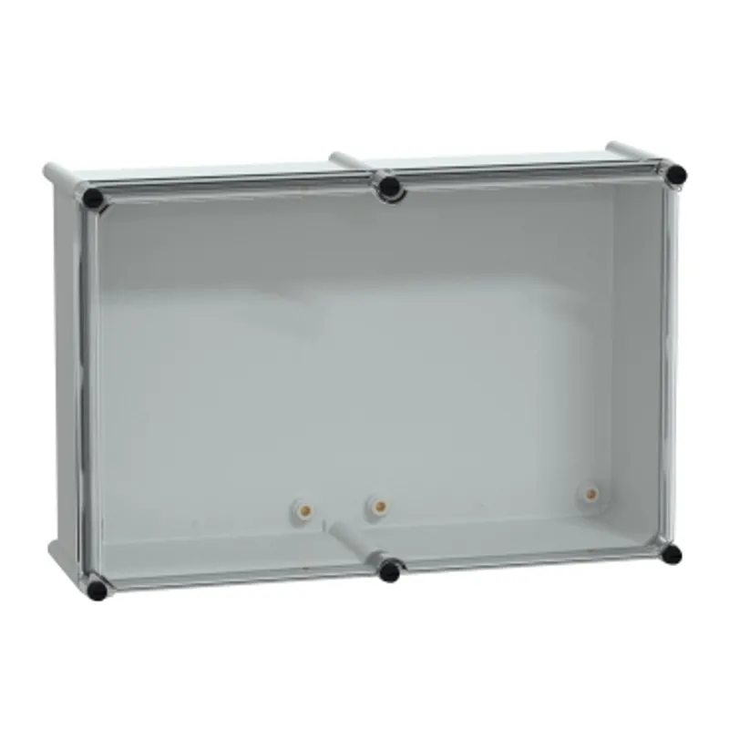 PLS box, polyester rear, transparent PC cover IP66 36x54x18cm — photo 1 of 4