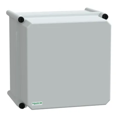 PLS box, polyester rear, opaque PC cover IP66 27x27x23cm