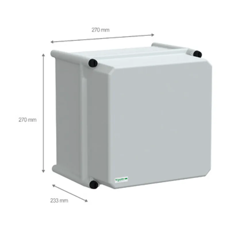 PLS box, polyester rear, opaque PC cover IP66 27x27x23cm — photo 2 of 4