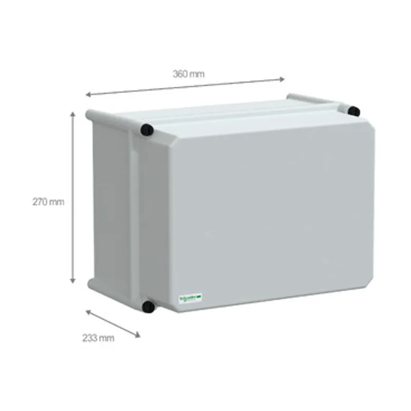 PLS box, polyester rear, opaque PC cover IP66 27x36x23cm — photo 2 of 4