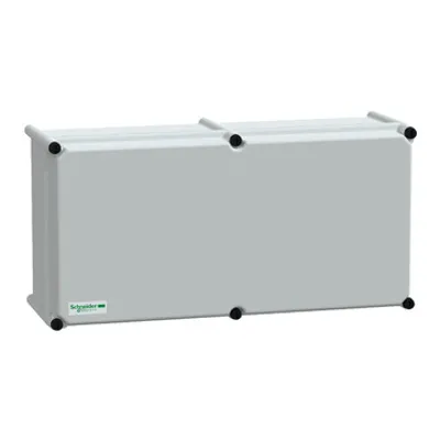 PLS box, polyester rear, opaque PC cover IP66 27x54x18cm
