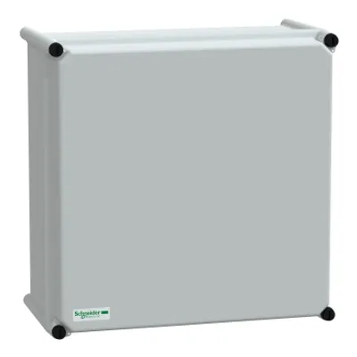 PLS box, polyester rear, opaque PC cover IP66 36x36x18cm