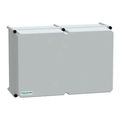 PLS box, polyester rear, opaque PC cover IP66 36x54x23cm