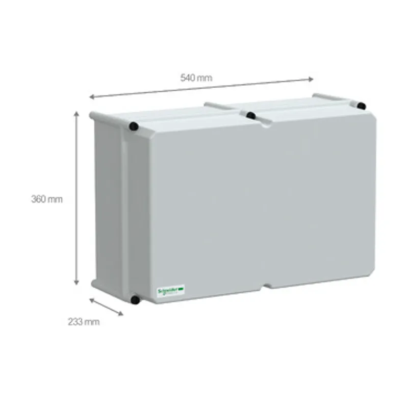 PLS box, polyester rear, opaque PC cover IP66 36x54x23cm — photo 2 of 4