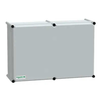 PLS box, polyester rear, opaque PC cover IP66 36x54x18cm