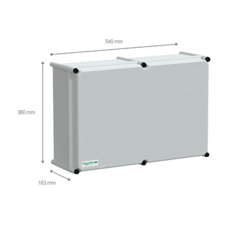 PLS box, polyester rear, opaque PC cover IP66 36x54x18cm — photo 2 of 4