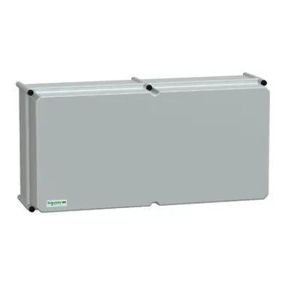 PLS box, polyester rear, opaque PC cover IP66 36x72x23cm