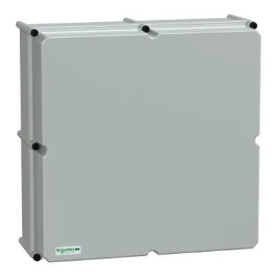PLS box, polyester rear, opaque PC cover IP66 54x54x23cm