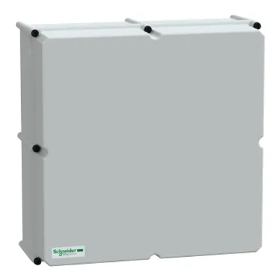 PLS box, polyester rear, opaque PC cover IP66 54x54x18cm