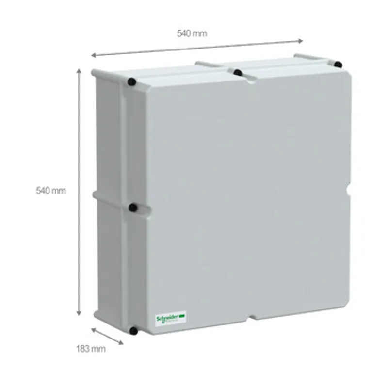 PLS box, polyester rear, opaque PC cover IP66 54x54x18cm — photo 2 of 4
