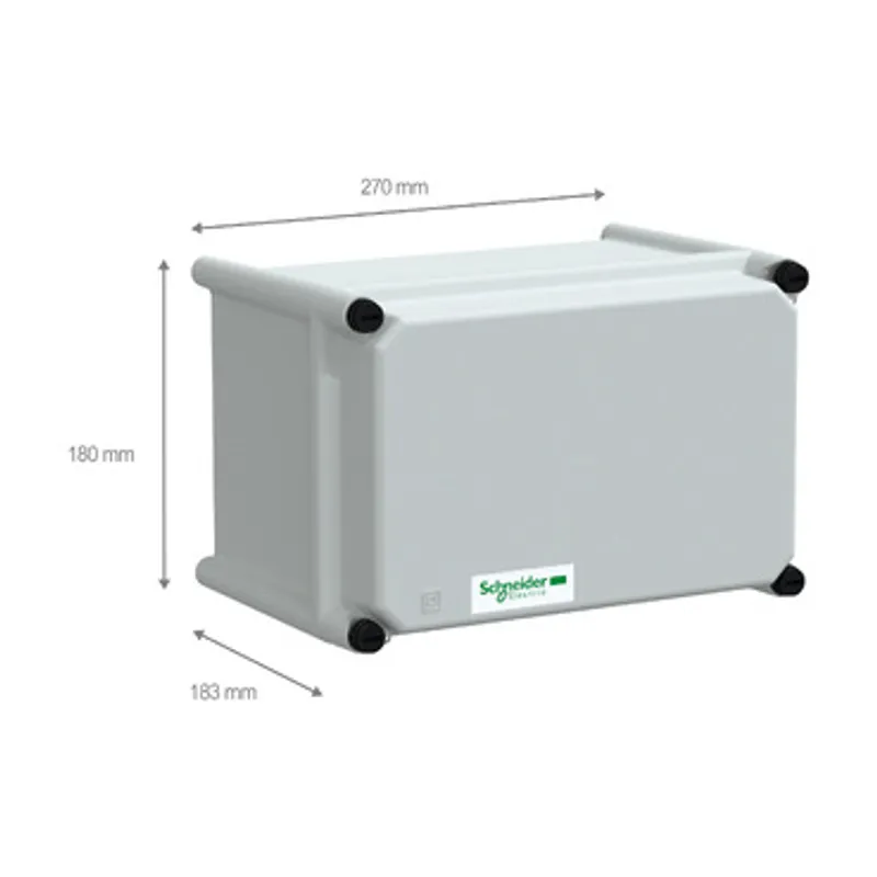 PLS box, polyester rear, polyester cover IP66 18x27x18cm — photo 2 of 4