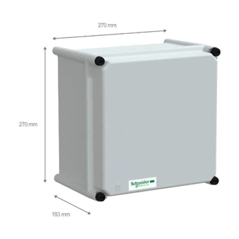PLS box, polyester rear, polyester cover IP66 27x27x18cm — photo 2 of 4
