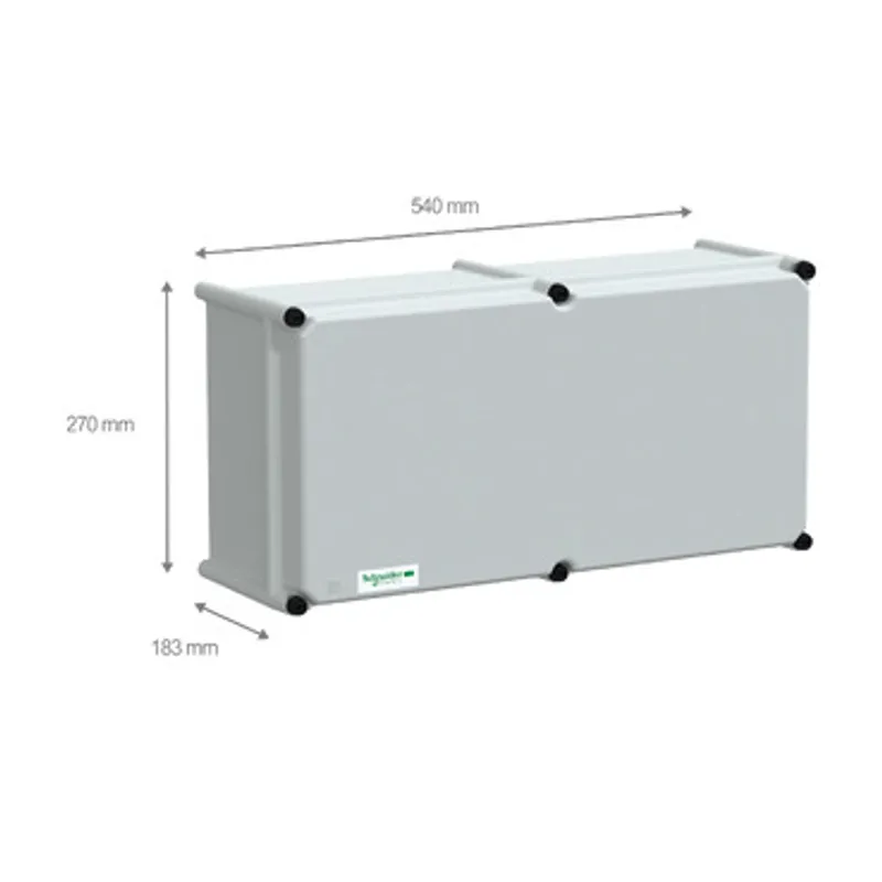 PLS box, polyester rear, polyester cover IP66 27x54x18cm — photo 2 of 4
