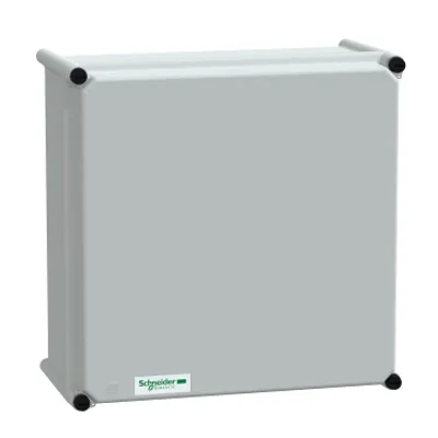 PLS box, polyester rear, polyester cover IP66 36x36x18cm