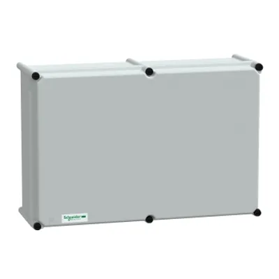 PLS box, polyester rear, polyester cover IP66 36x54x18cm