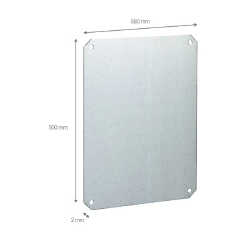 Metallic mounting plate for PLS box 18x27cm — photo 2 of 3