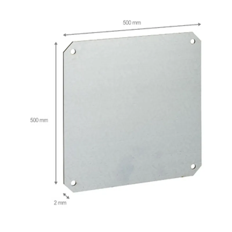 Metallic mounting plate for PLS box 54x54cm — photo 2 of 3
