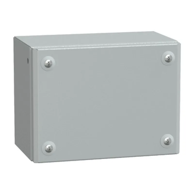 Metal industrial box plain door H150xW200xD120 IP66 IK10 RAL 7035 — photo 1 of 4
