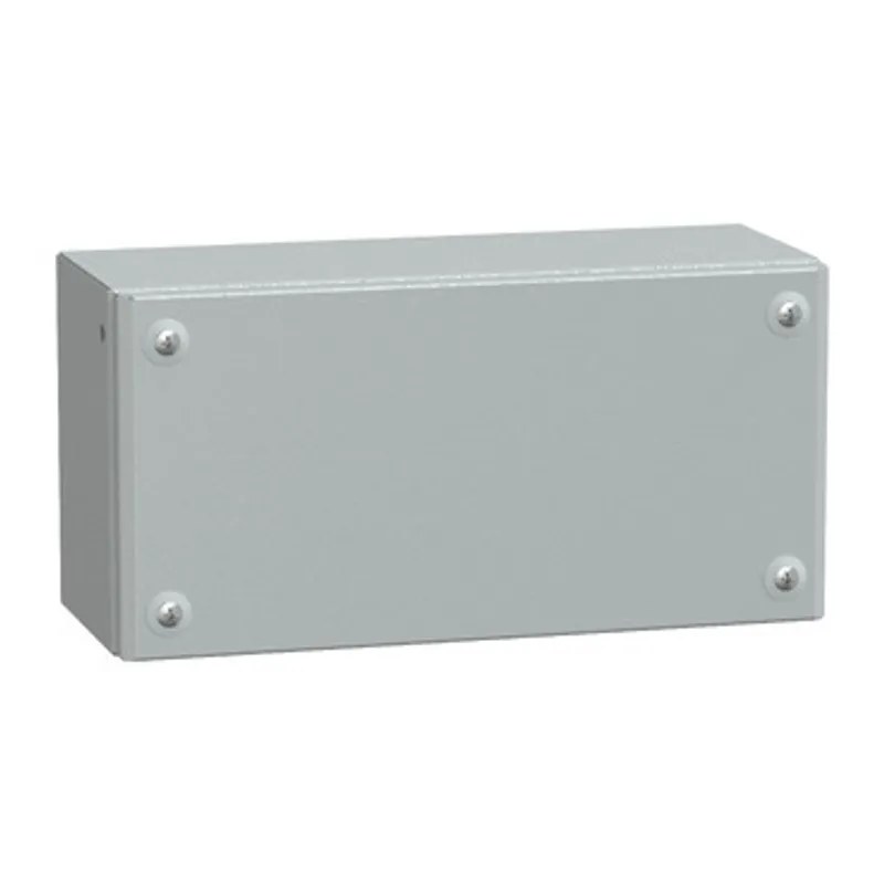 Metal industrial box plain door H150xW300xD120 IP66 IK10 RAL 7035 — photo 1 of 4