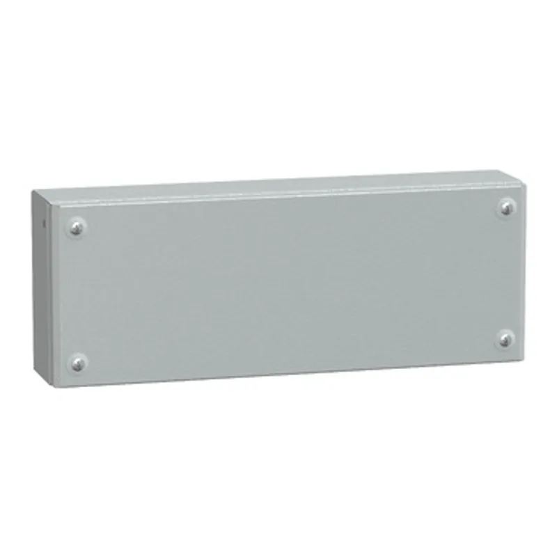 Metal industrial box plain door H150xW400xD80 IP66 IK10 RAL 7035 — photo 1 of 4