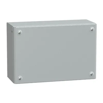 Metal industrial box plain door H200xW300xD120 IP66 IK10 RAL 7035