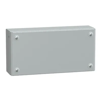 Metal industrial box plain door H200xW300xD80 IP66 IK10 RAL 7035